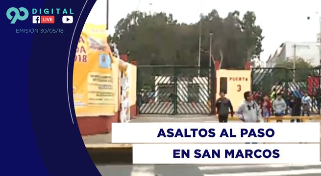 90 Digital: delincuencia reina en cercanías de San Marcos