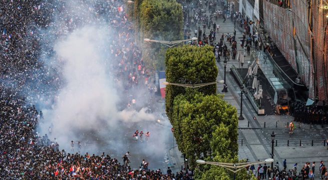 Francia: desmanes públicos empañan festejos por el Mundial
