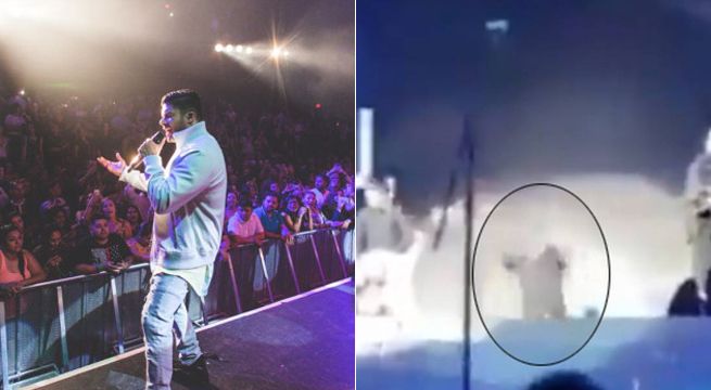 Así quedó el cantante Jerry Rivera tras sufrir aparatosa caída en concierto