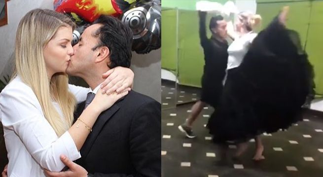 Brunella Horna y Richard Acuña sorprenden bailando marinera en las redes sociales