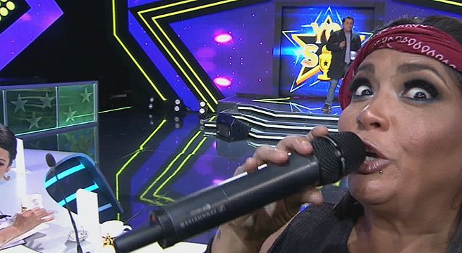 El imitador de Víctor Dávila cantó a dúo con Katia Palma