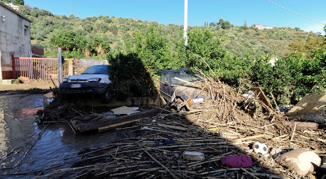 Italia: Dos familias mueren por lluvias torrenciales en Sicilia