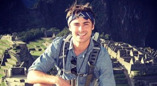Conocido actor Zac Efron llegó al Perú para grabar un documental de Netflix