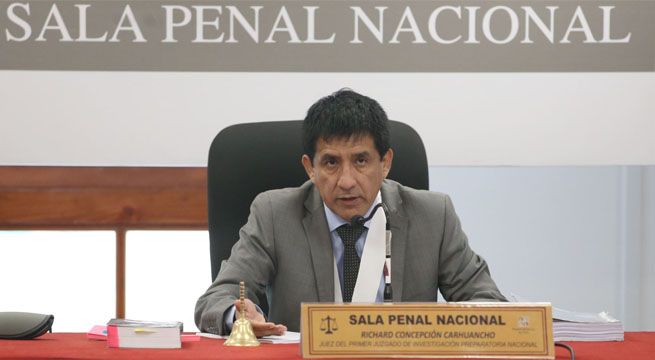 Richard Concepción Carhuancho: declaran infundadas recusaciones contra juez