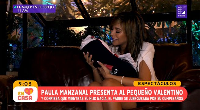 Paula Manzanal presenta al pequeño Valentino, su hijo recién nacido
