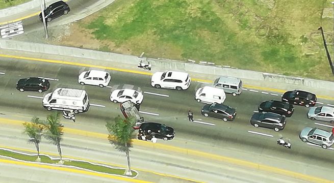 San Isidro: choque en la Vía Expresa deja dos personas heridas