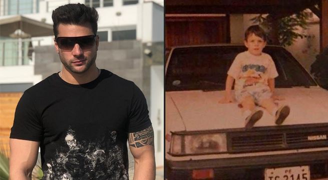 Nicola Porcella comparte una fotografía de su niñez y seguidores se sorprenden por el gran cambio