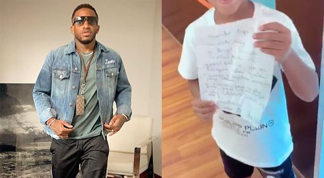 Así reaccionó Jefferson Farfán al ver la larga lista de regalos que quiere su hijo por navidad