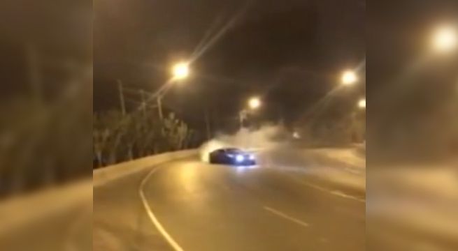 La Molina: conductor realiza peligrosas maniobras en cerro Centinela