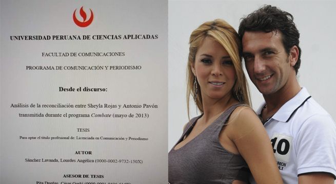 ¡Insólito!: Estudiante universitaria se graduó con tesis sobre Antonio Pavón y Sheyla Rojas