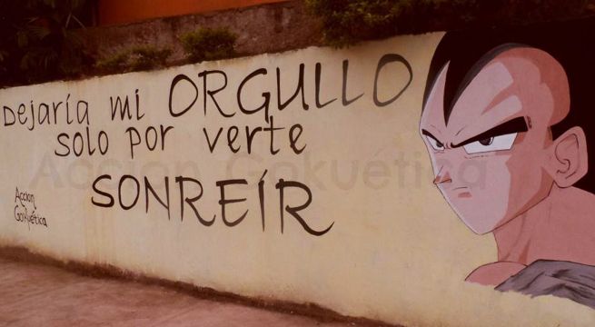 Bellos murales inspirados en Dragon Ball fueron pintados en las calles de Tarapoto