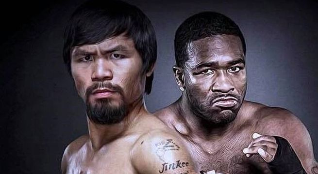 Manny Pacquiao defiende su título mundial de peso wélter contra Adrien Broner