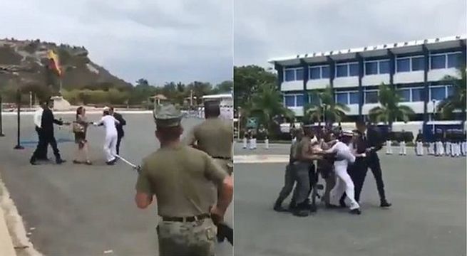Cadete se arrepiente de pertenecer a la Marina en su primer día (Video)