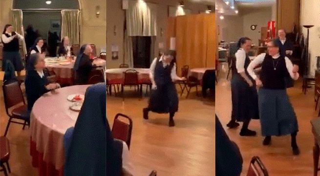 Monjas rockean al estilo Queen a la hora del almuerzo (Video)