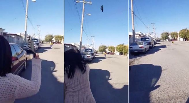 Mamá lanza chancleta y se hace viral por su puntería perfecta (Video)