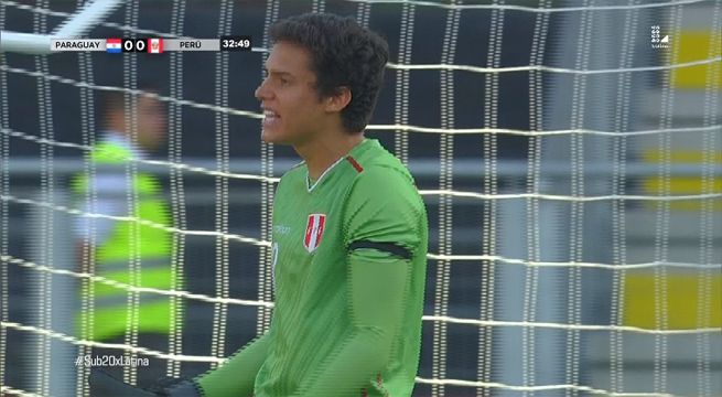 Emile Franco salvó el arco peruano con una impresionante atajada ante Paraguay