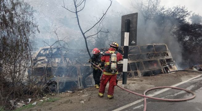 Carretera Central: 18 personas heridas por accidente vehicular