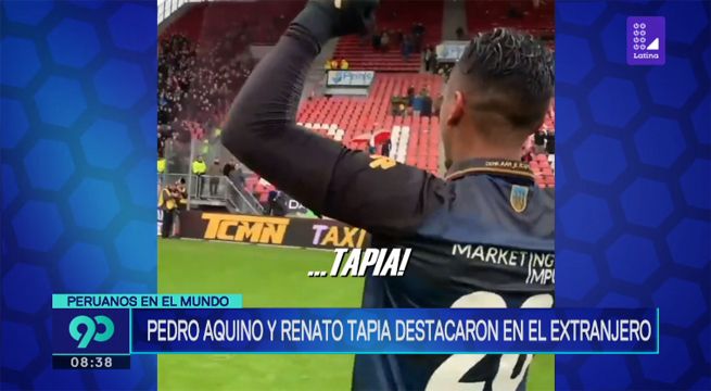 Pedro Aquino y Renato Tapia tuvieron actuaciones destacadas con sus clubes