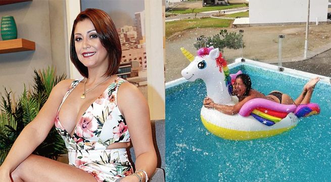 Karla Tarazona enciende las redes con sensual topless en la piscina