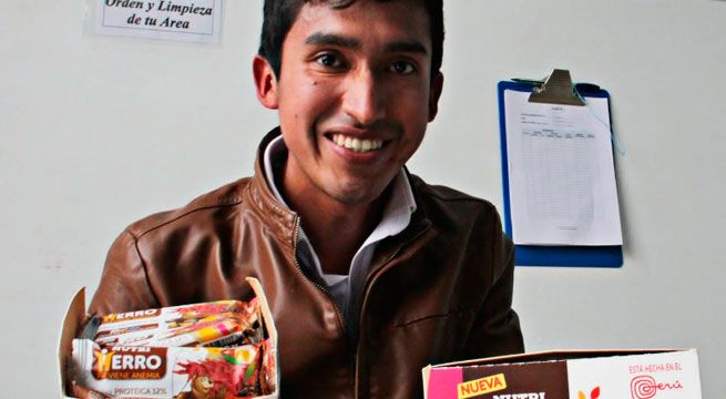 Joven ingeniero desarrolla galletas que combaten la anemia en Ayacucho