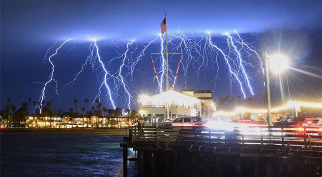 Estados Unidos: tormenta eléctrica causó pánico en California