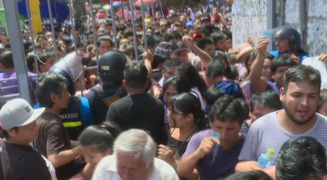 Gamarra: caos y desorden al inicio del primer día de reapertura