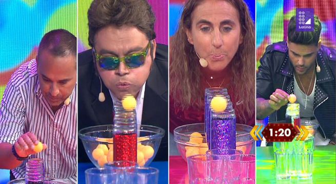 Mi famoso puede: Los famosos jugaron al 'Camino de botellas'