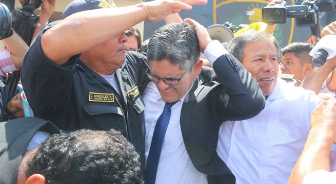 José Domingo Pérez: manifestantes fujimoristas agredieron a fiscal José Domingo Pérez