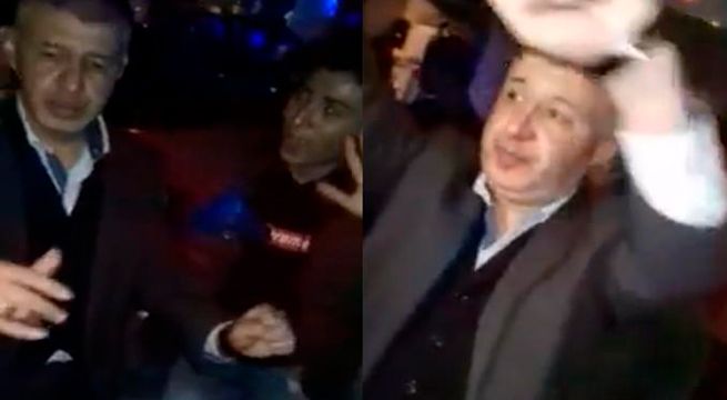 Papá va a buscar a su hijo a una fiesta pero termina parrandeando de lo lindo [Video]