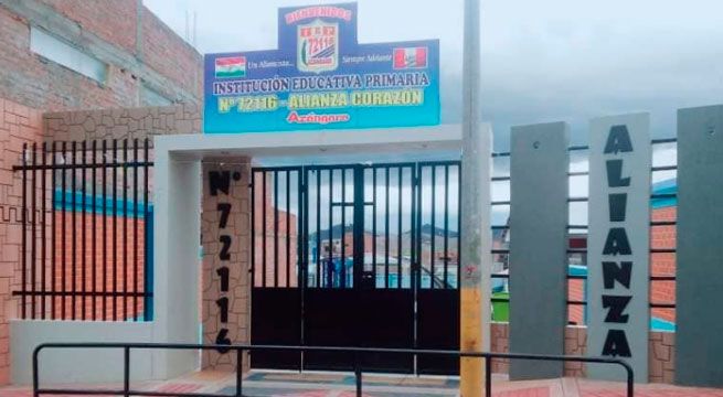 Colegio de Puno lleva el nombre de Alianza Corazón
