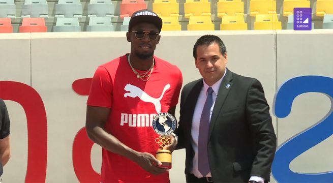 Usain Bolt, el hombre más rápido del mundo, visitó nuestro país