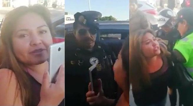 Mujer ebria fue detenida luego de insultar a policías en Arequipa [Video]