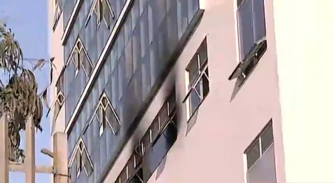 Incendio en el INEN: dos trabajadores resultaron heridos de gravedad