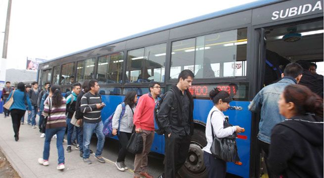 Usuarios del Corredor Azul pagarán pasaje con tarjeta desde el jueves 18