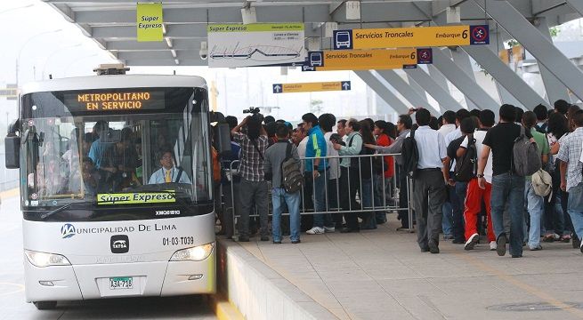 Horarios del Metropolitano por Semana Santa