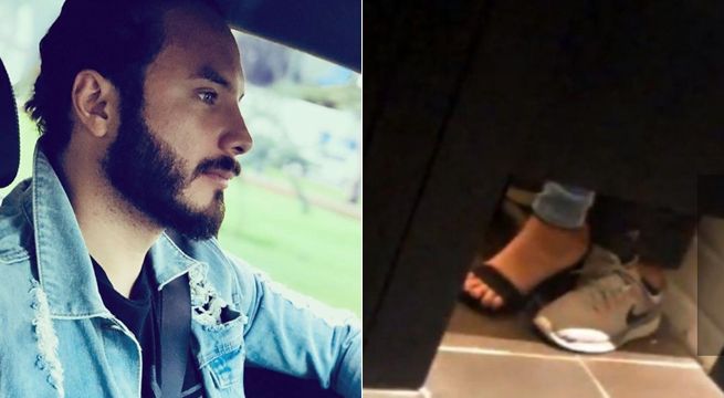 Jenko del Río y su primer mensaje tras ser descubierto dentro de un baño público con una mujer