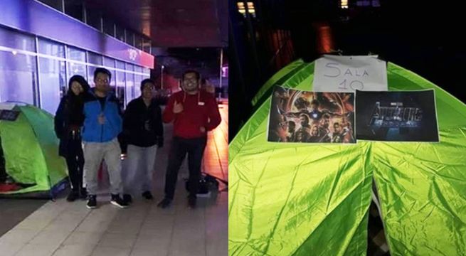 Fanáticos acampan afuera del cine para ver estreno de 