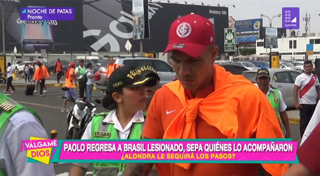 Paolo Guerrero regresa a Brasil lesionado, sepa quiénes lo acompañaron