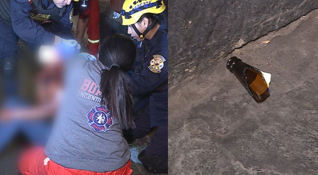 Cercado de Lima: joven fue salvajemente atacado a botellazos