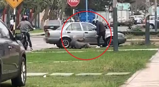 Delincuentes derriban a anciano y le roban cerca de 8 mil soles [Video]