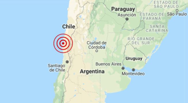 Sismo de regular intensidad se registró esta tarde en Chile