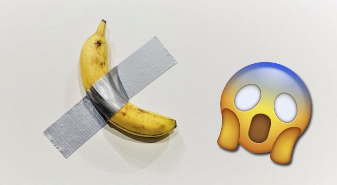 Obra de arte de un plátano pegado a una pared llega a costar 120.000 dólares [FOTO]