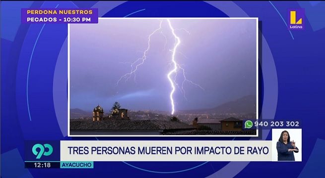 CONCIERTO DE RAYOS Y TRUENOS EN EL CIELO AYACUCHANO