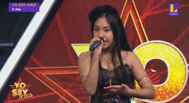 La joven imitadora de Natalia Jiménez cantó “Me muero por besarte”