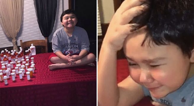 Pequeño de 9 años no puede contener el llanto al enterarse que venció al cáncer [VIDEO]