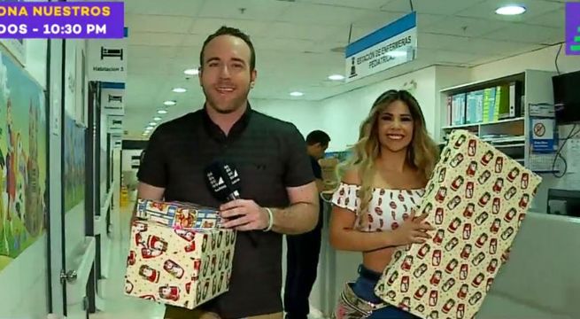 Latina repartió regalos por Navidad a niños del Incor y de Pamplona