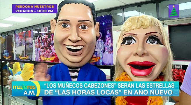 Los ‘muñecos cabezones’ son la nueva sensación de las ‘horas locas’ para año nuevo [VIDEO]