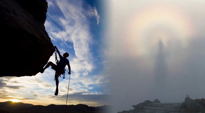 Decidieron empezar el año escalando una gran montaña y en la cima encontraron un ‘fantasma’ [FOTOS]