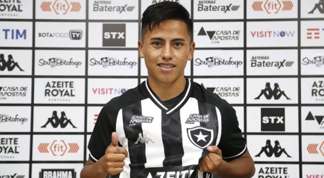 Botafogo presentó a Alexander Lecaros como su refuerzo hasta 2021
