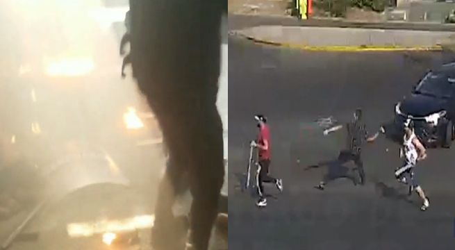 Así fue el ataque de mototaxistas informales a fiscalizadores de la Municipalidad de Surco [VIDEO]